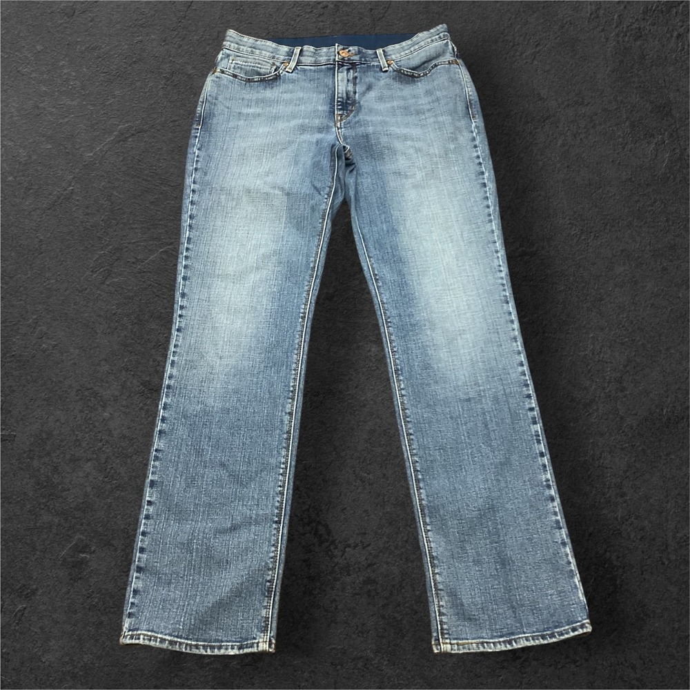 Levis 512 Perfect Waist Straight Leg Jeans Medium Wash Stretch Denim 12 Medium